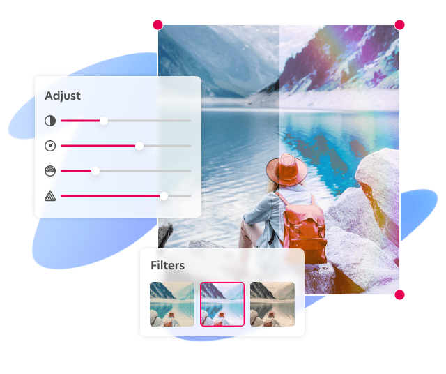 classic photo editor adjustments and filters used to enhance photos